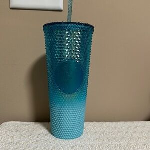 New Starbucks 2023 Ombré light blue Studded Tumbler